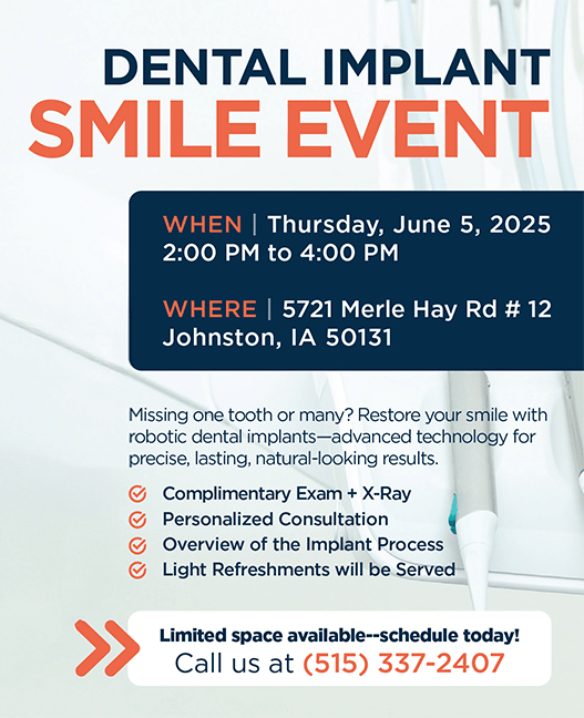 Dental Implant Smile Event - June 5, 2025
